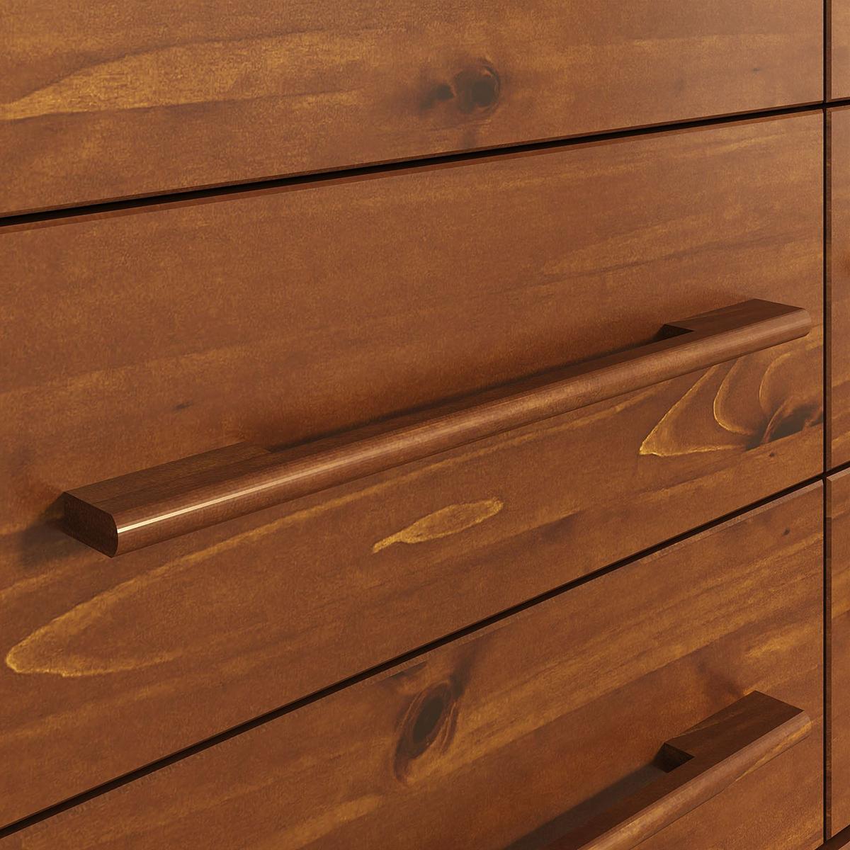 KOMMODE TECCA Kastanie - Kastanienfarben, Holz (111/79/41cm) - IDIMEX