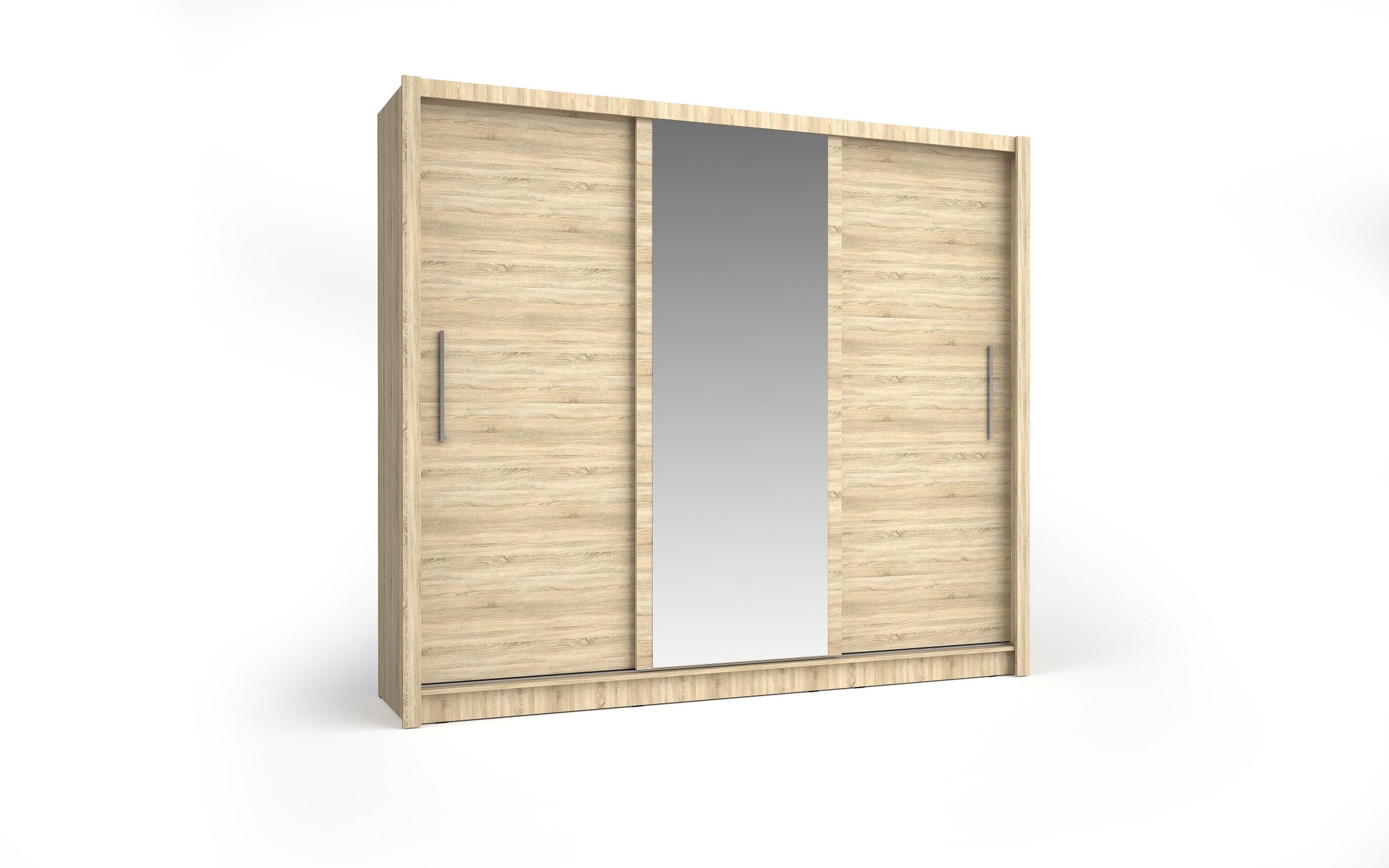 KLEIDERSCHRANK Eiche Sonoma 248/22/62 - Sonoma Eiche, Holzwerkstoff (248/22/62cm) - RAUMHIRSCH FURNITURE