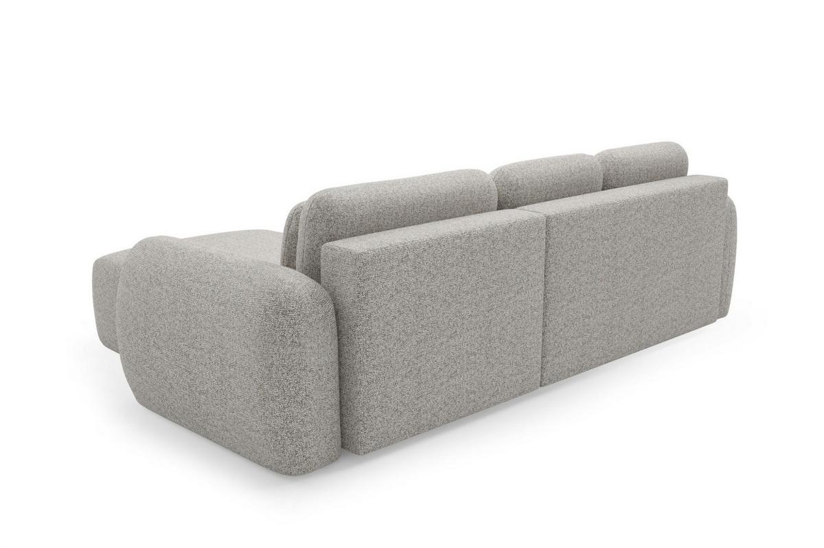ECKSOFA Gaston Mit Schlaffunktion - Greige, Holzwerkstoff/Textil (304/190cm) - Fun Möbel