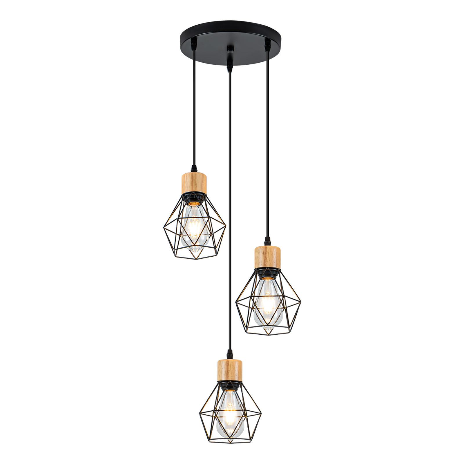 PENDELLEUCHTE Delphine 24/15/146 cm - Schwarz, Metall (24/15/146cm) - ZMH