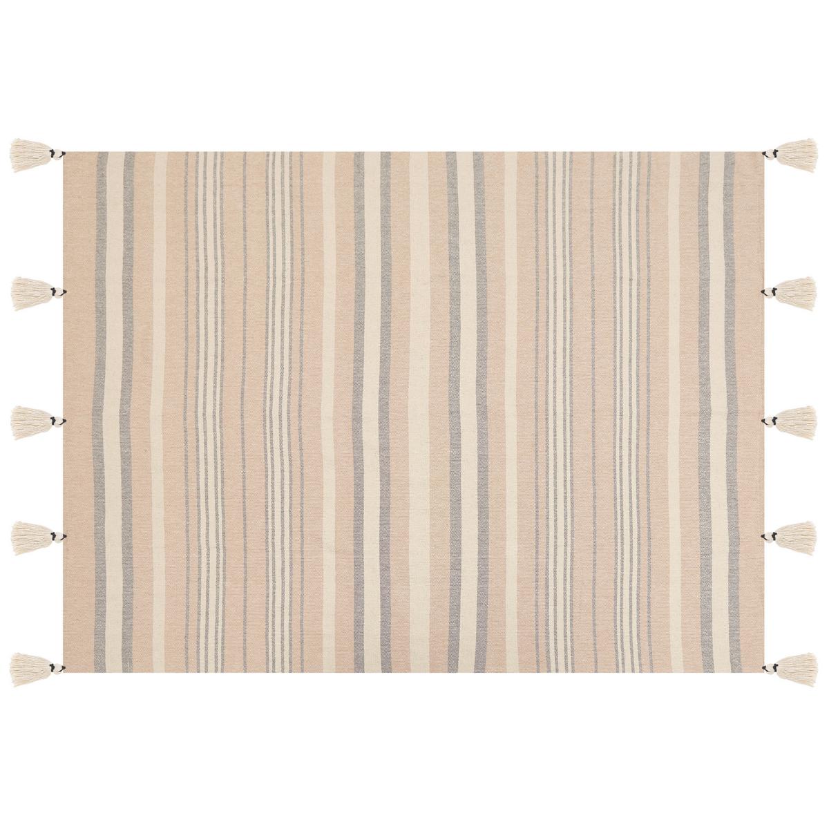 DECKE Cremeweiß Yarseli 130/170 cm - Ecru, Naturmaterialien/Textil (130/170cm) - Beliani
