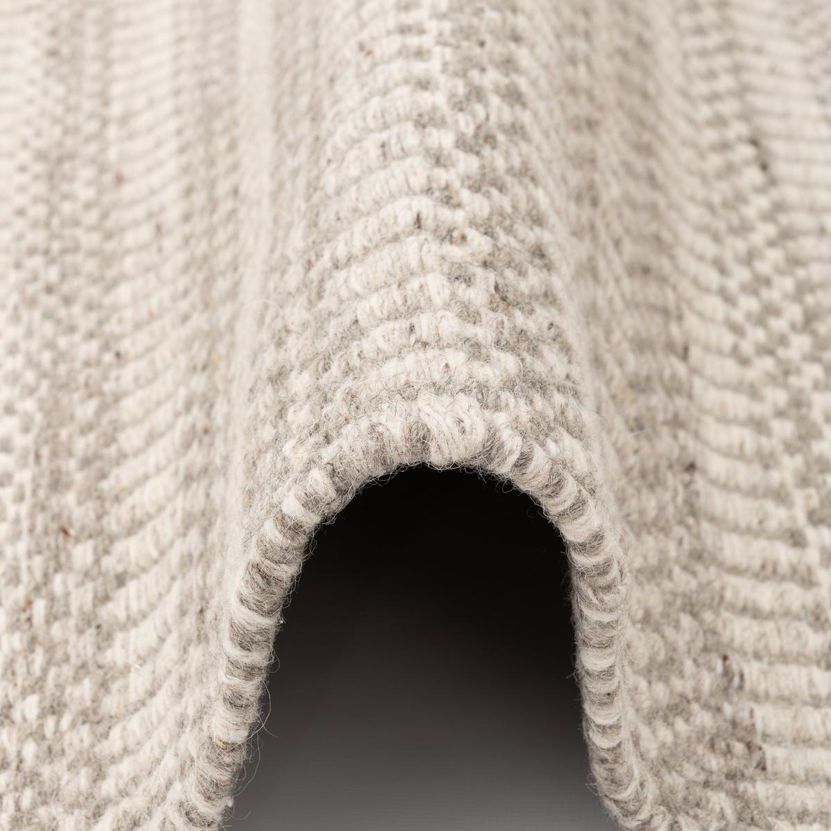 NATUR TEPPICH WOLLE SKANDI MELIERT - Grau, Textil (160/230cm) - Pergamon