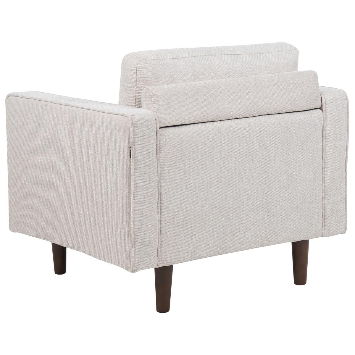 SESSEL hellbeige Nurmo - Dunkelbraun/Beige, Textil (86/78/74cm) - Beliani