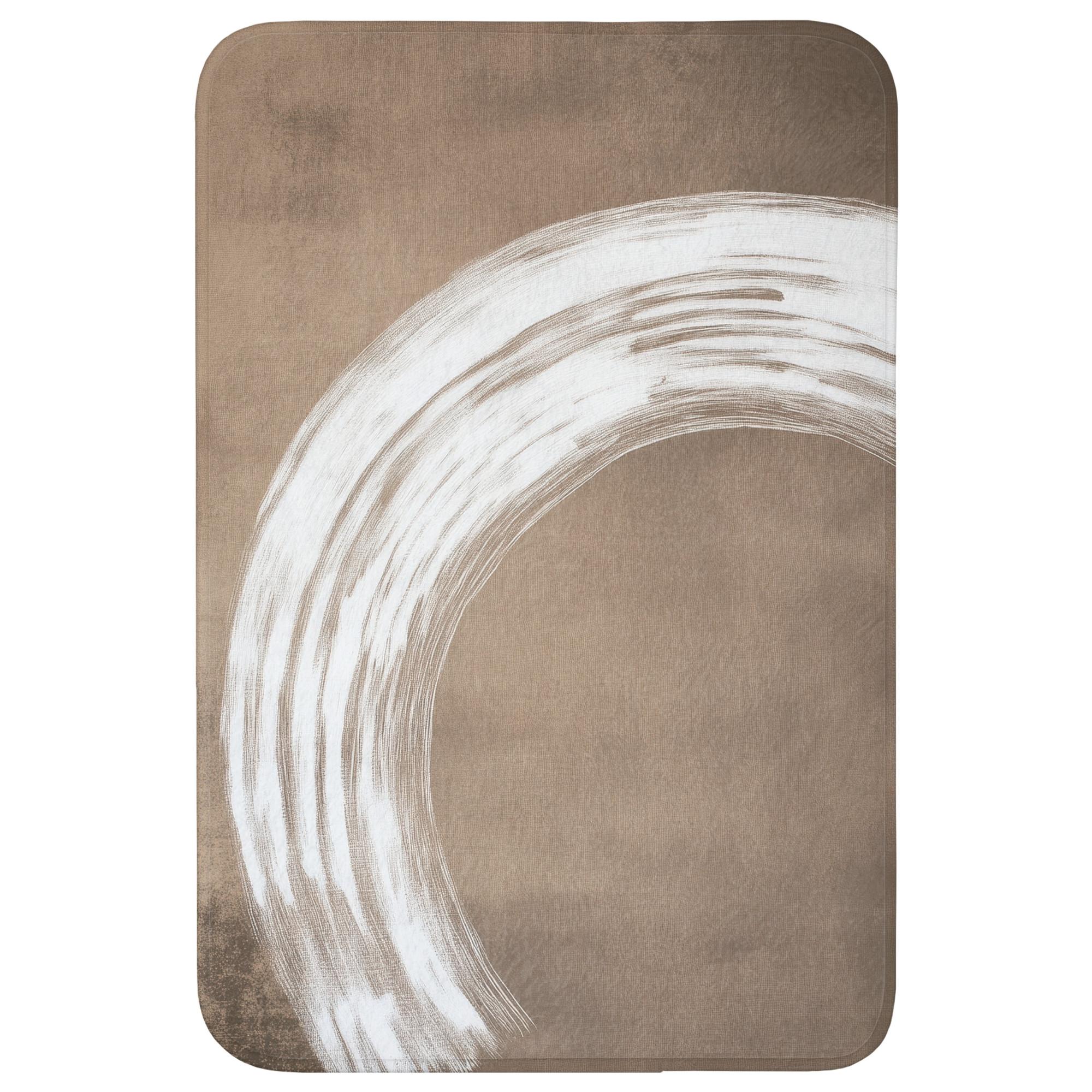 BADEMATTE Farbe - Braun - Japandi Rutschfest 60x90 cm - Mokka, Textil (60/90cm) - OnlyWow