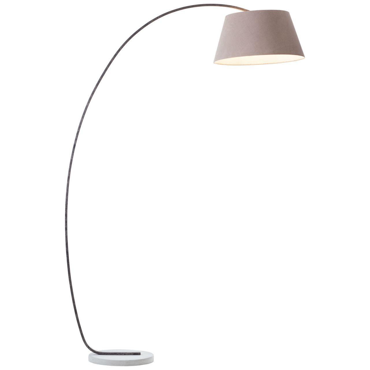 BOGENSTANDLEUCHTE Brok 92712/20 - Grau, Metall (120.5/50/196cm) - Brilliant