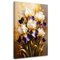 LEINWANDBILD Blumen 30x45cm - Beige, Textil (30/45cm) - Feeby