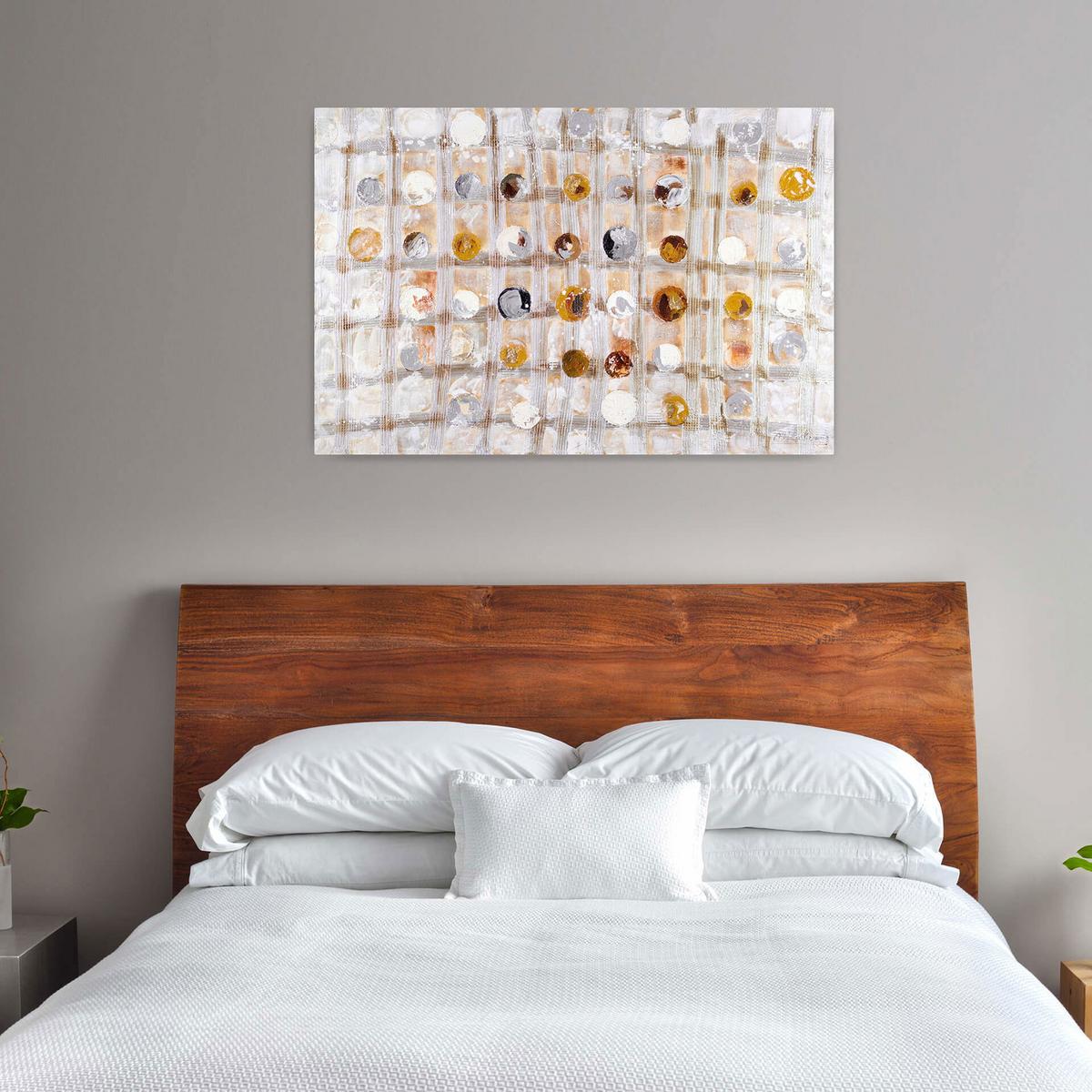 ÖLGEMÄLDE 120/80 cm - Silberfarben/Goldfarben, Holz/Textil (120/80cm) - KUNSTLOFT
