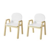 KINDERSTUHL 2er-Set - Weiß, Holz/Holzwerkstoff (40/53/32cm) - SoBuy