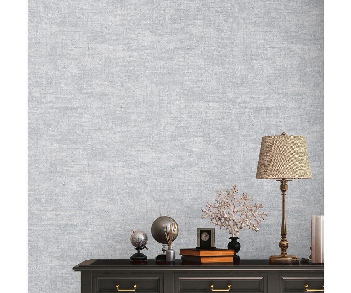 VLIESTAPETE Grau 53/1005 cm - Grau, Textil (53/1cm) - KUNSTLOFT