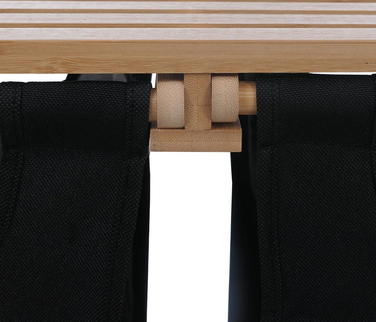 WÄSCHESAMMLER Braun, Schwarz - Schwarz/Braun, Holz (80/125/40cm) - MCW