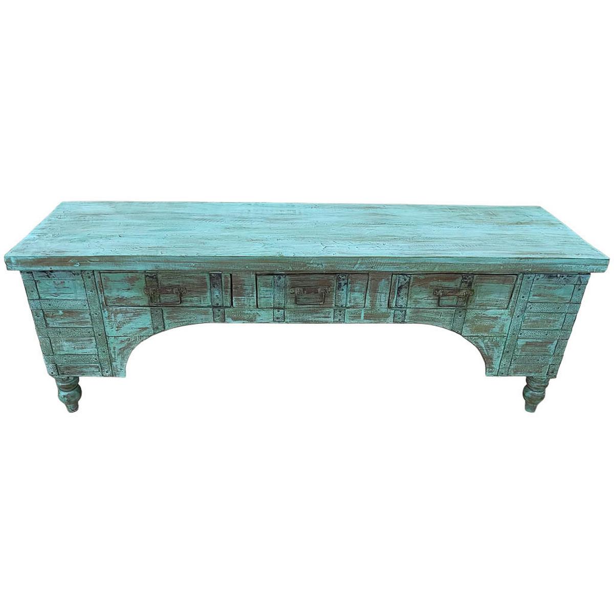 TV-LOWBOARD aus Holz, 175x45x57cm - Grün, Holz (175/57/45cm) - Wanderlust