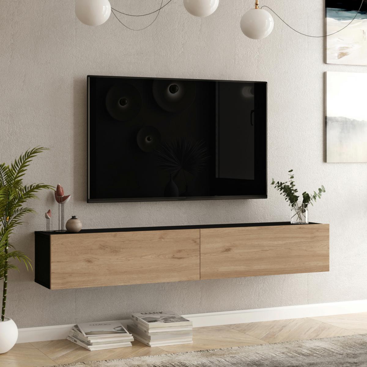 TV-ELEMENT Lapinlahti - Multicolor, Holzwerkstoff (180/29.5/31.5cm) - [en.casa]