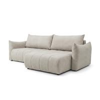 ECKSOFA Ontario Mit Schlaffunktion - Weiß, Holzwerkstoff/Textil (260/154cm) - Fun Möbel