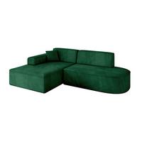 ECKSOFA Ottomane Links IREA-L1-v3 - 234x171x79 cm Grün - Grün, Holzwerkstoff/Textil (234/171cm) - ALTDECOR