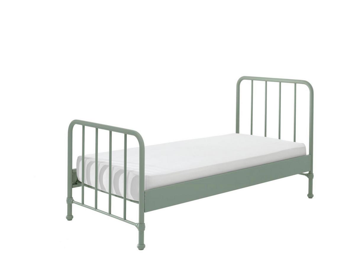 METALLBETT Kay 97x110x206 aus Metall in Grün matt - Grün, Metall (90/200cm) - 58aufmkessel