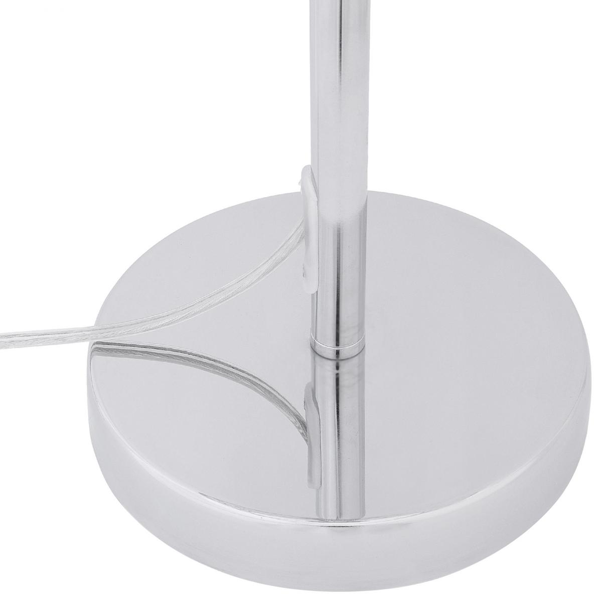 TISCHLAMPE Tenna 25/25/53 cm - Silberfarben, Metall (25/25/53cm) - Beliani