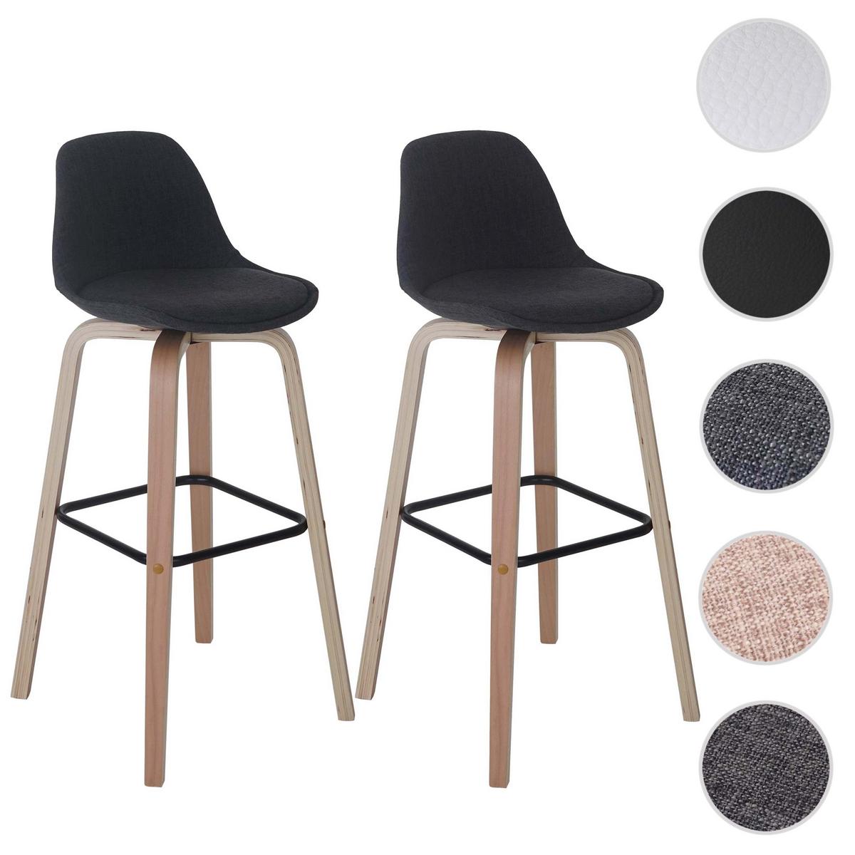 BARHOCKER Grau 2er-Set - Grau, Textil (44/97/45cm) - MCW