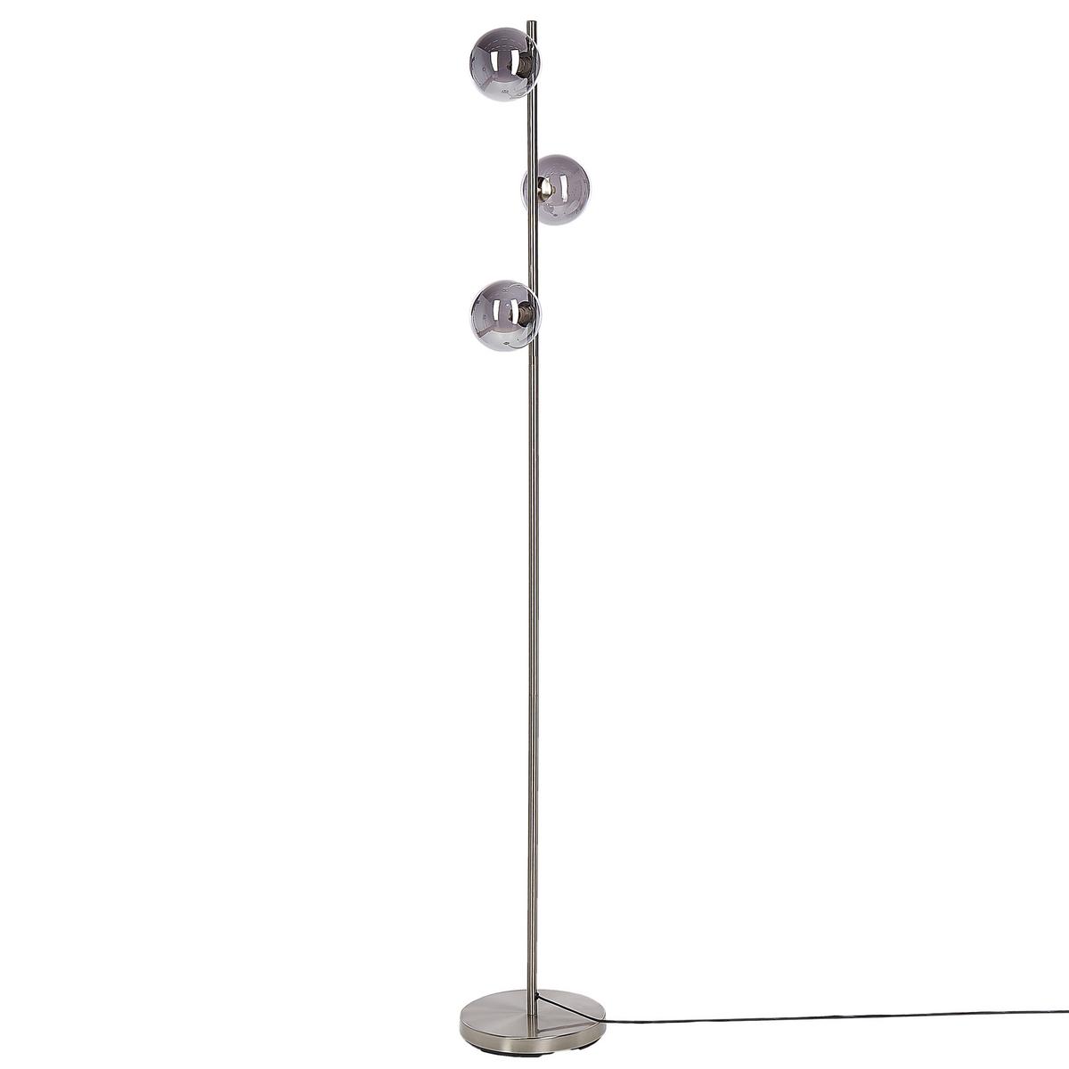 STEHLAMPE Ramis 23/23/154 cm - Silberfarben, Metall (23/23/154cm) - Beliani