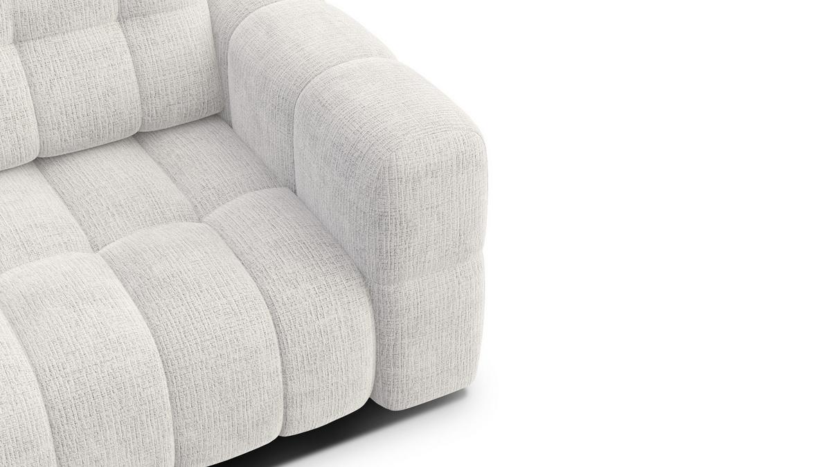 SOFA CLOUDI 2-Sitzer, creme - Creme/Schwarz, Holz/Textil (181/89/104cm) - Wozimo