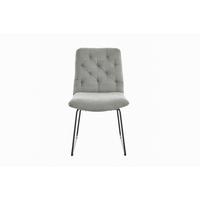 ESSZIMMERSTUHL NEW CHARME Steingrau Cord (1er-Set) - Hellgrau/Grau, Textil (52/87/66cm) - KAWOLA