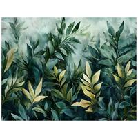 FOTOTAPETE Blätter Nature Wohnzimmer Vliestapete 250x175 - Grün, Papier (250/175cm) - Wallarena