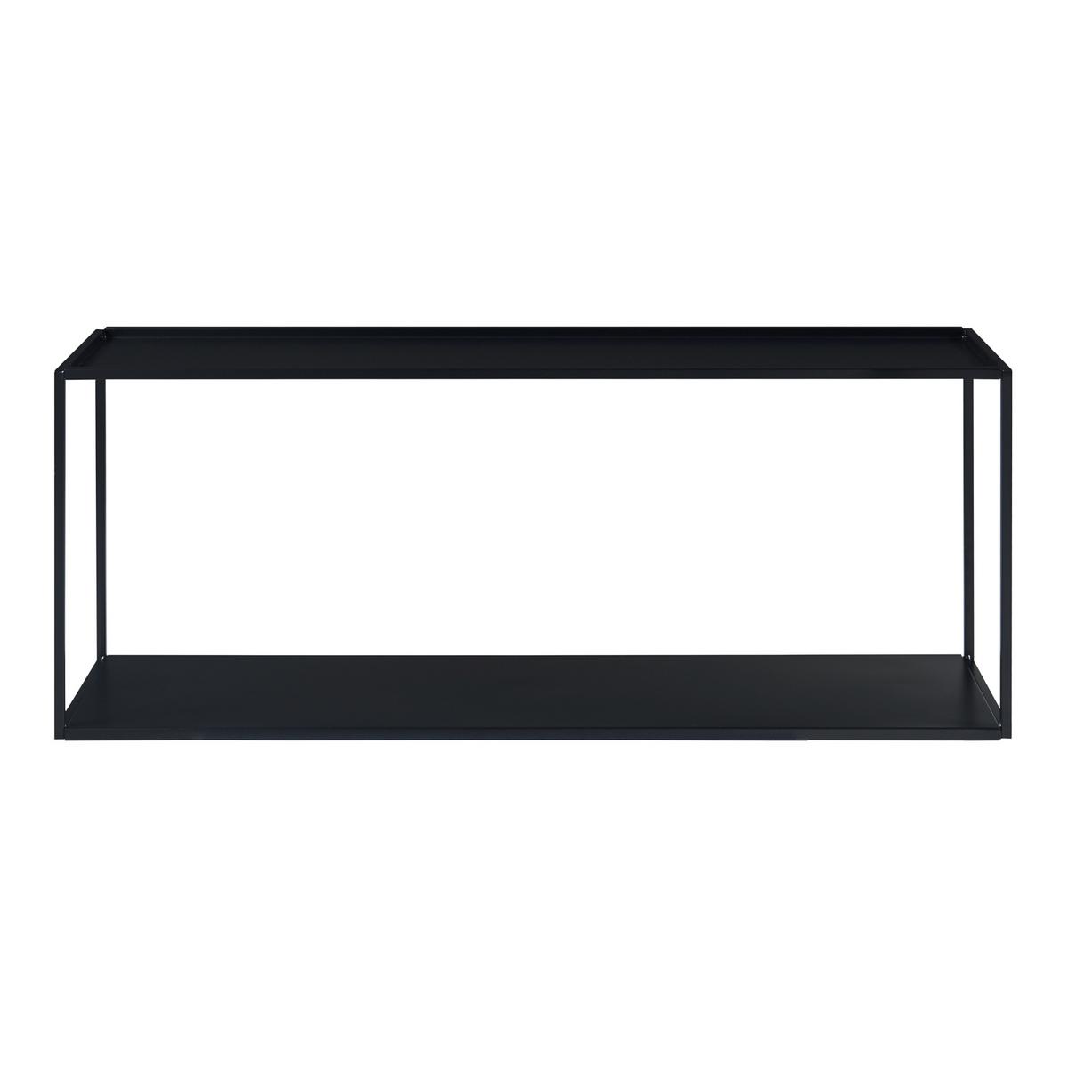 WANDREGAL Notodden - Schwarz, Metall (90/35/25cm) - [en.casa]