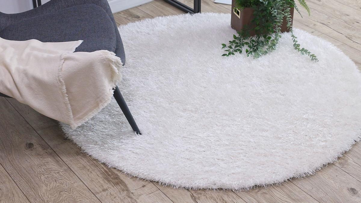 TEPPICH Buenos 120 cm - Weiß, Textil (120/120cm) - rugsX