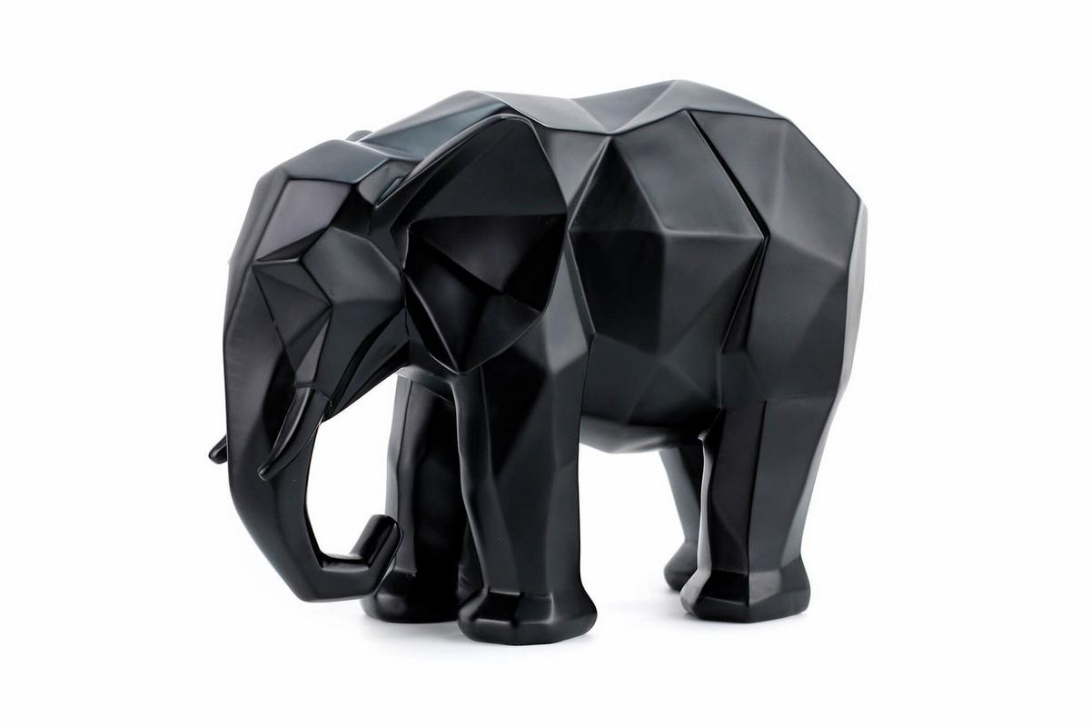 SKULPTUR Schwarz 27/21 cm - Schwarz, Stein (1.35/21/15cm) - KUNSTLOFT