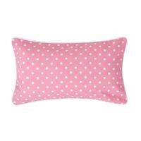 KISSENHÜLLE Polka Dots 30/50 cm, 100% Baumwolle - Rosa, Textil (30/50cm) - Homescapes
