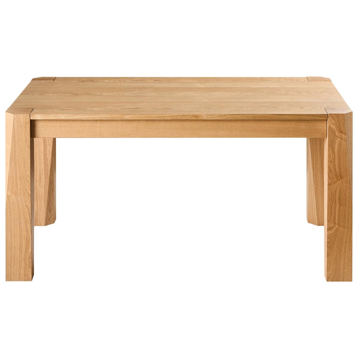 ESSTISCH ausziehbar Helle Esche 160-200/90 cm Mission - Braun, Holzwerkstoff (160/90/78cm) - Beliani
