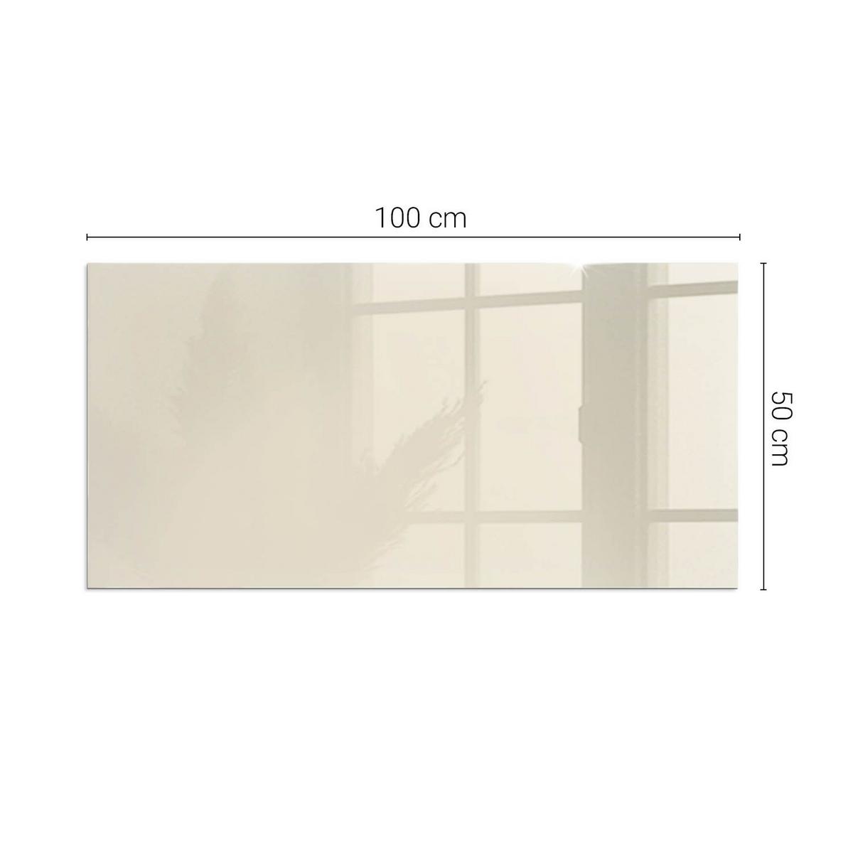 GLASPLATTE für Kamin 100x50 cm - Gelb, Glas (100/50/0.4cm) - TULUP