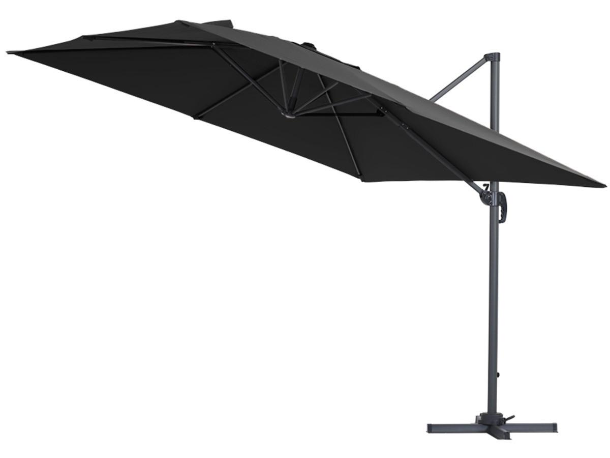 SONNENSCHIRM sun 3 Schwarz - Schwarz, Metall (300/300cm) - Habitat Garten