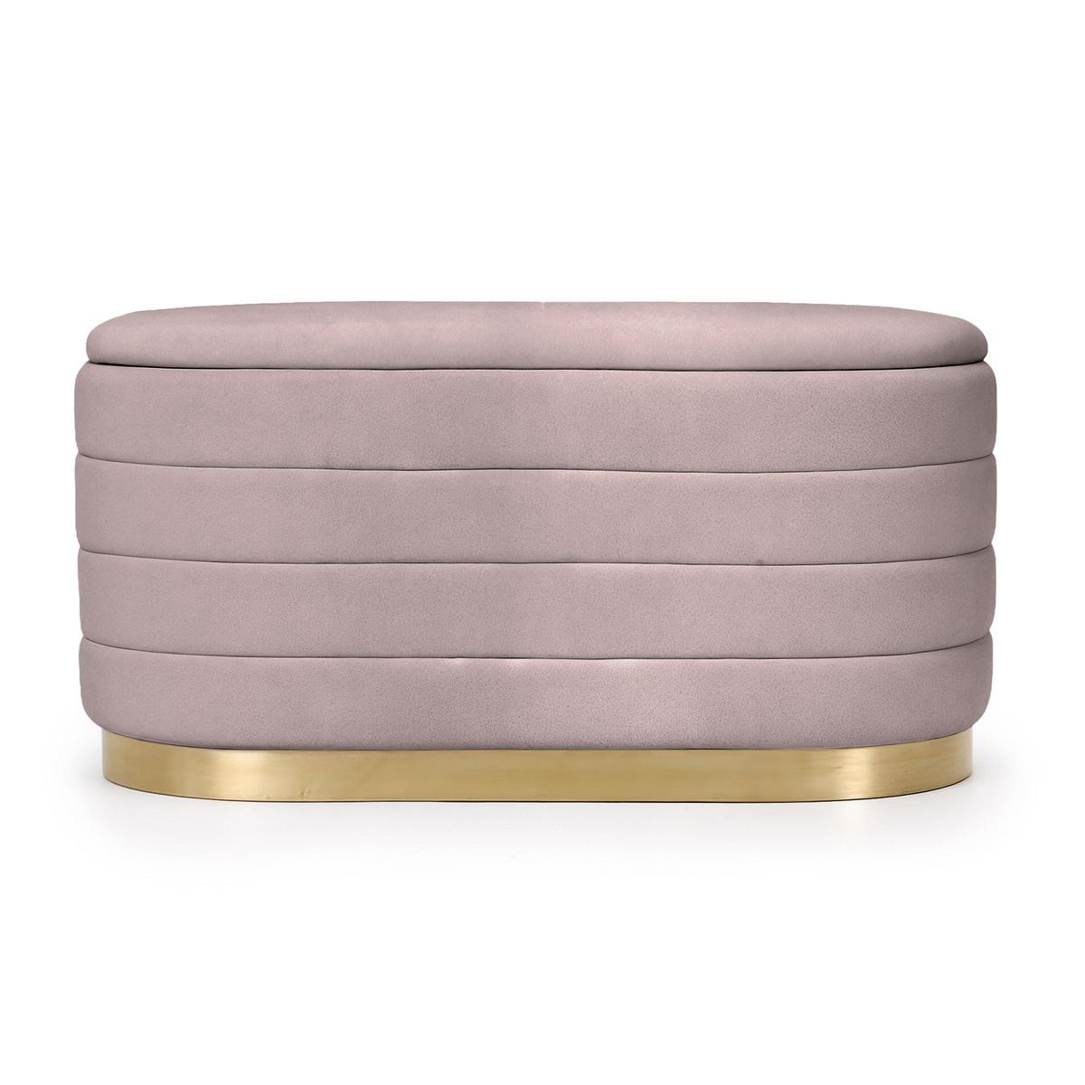 POLSTERBANK mi Stauraum Rosa - Rosa, Textil (80/42/42cm) - RAUMHIRSCH FURNITURE
