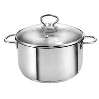 FLEISCHTOPF Merkur, Edelstahl, Induktion, 2,5 Liter, Ø 20 cm, Höhe 9,5 cm - Edelstahlfarben, Metall (20cm) - KOPF