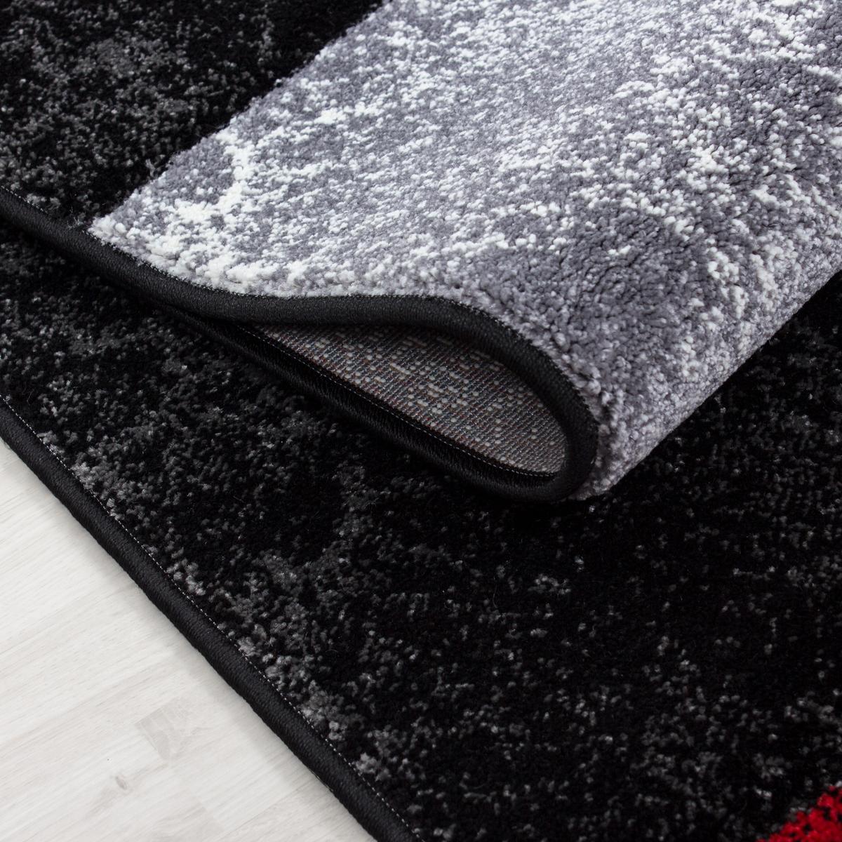 KURZFLORTEPPICH LATEMAR, kariert, Rot, 280 x 370 cm - Rot, Textil (280/370cm) - KADIMA DESIGN
