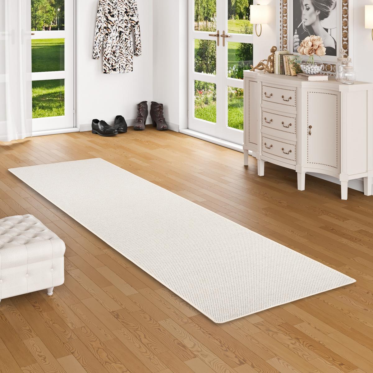 LÄUFER TEPPICH BENTZON FLACHGEWEBE - Sandfarben, Textil (80/240cm) - Snapstyle