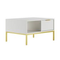 COUCHTISCH Seattle Weiß - Weiß, Holzwerkstoff (60/80/45.4cm) - Petits-meubles