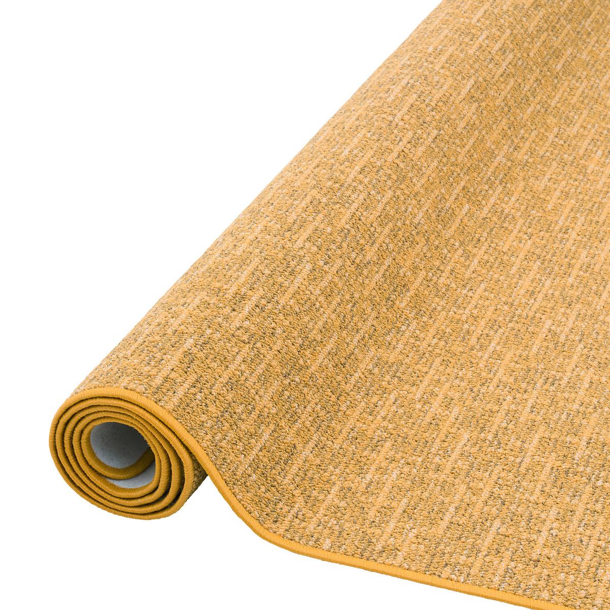 SCHLINGEN DESIGNER TEPPICH NIVA - Currygelb, Textil (80/200cm) - Snapstyle