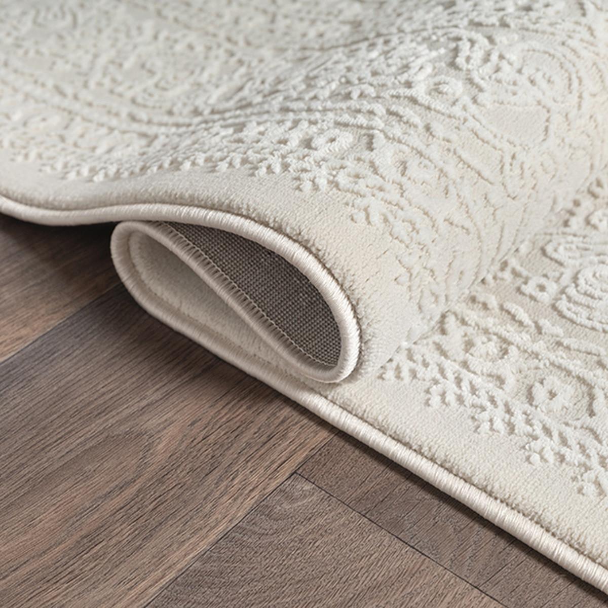 KURZFLORTEPPICH Uni KASOS Polyester Creme 200 x 290 cm - Beige, Textil (200/290cm) - KADIMA DESIGN