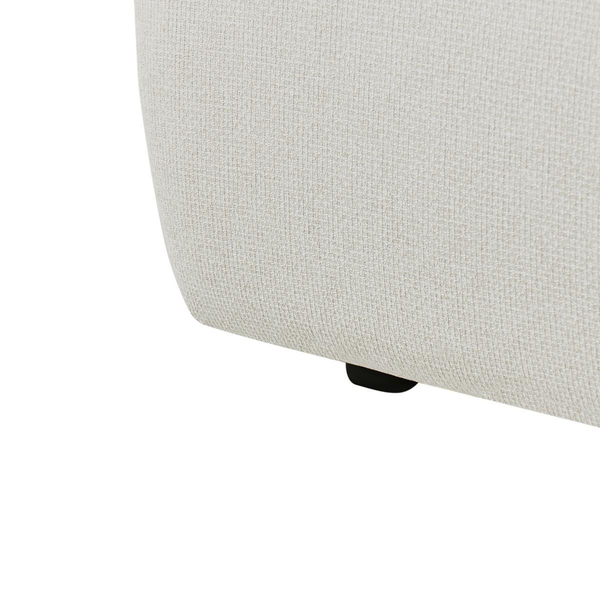 3-SITZER-SOFA Stoff Cremeweiß Hovden - Creme, Textil (210/69/95cm) - Beliani
