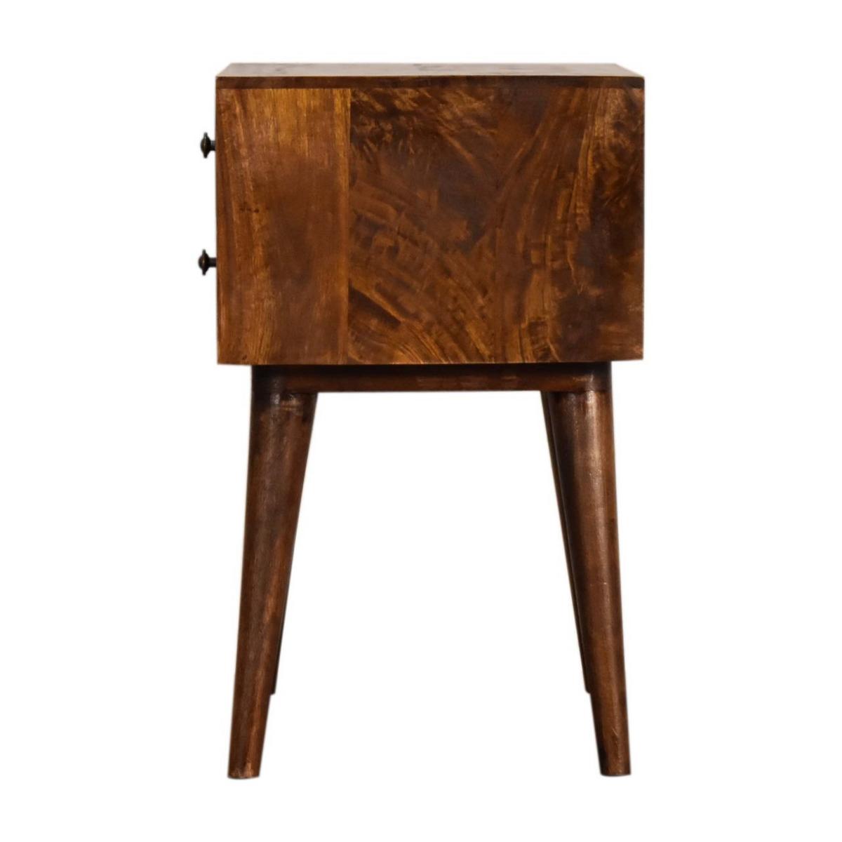 NACHTTISCH Ariella, Kastanienbraun - Braun, Holz (45/57/35cm) - Artisan Furniture