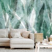 SELBSTKLEBENDE FOTOTAPETE 294/210 cm - Grau/Grün, Kunststoff/Textil (294/1cm) - KUNSTLOFT