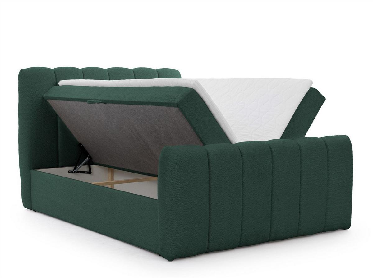 BOXBETT Denis - Grün, Holzwerkstoff/Textil (160/200cm) - Fun Möbel