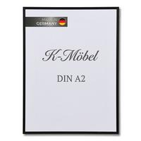 ALUMINIUM BILDERRAHMEN DIN A2 - Schwarz, Metall (42/59.4/1.6cm) - K-Möbel