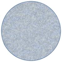 SCHLINGENTEPPICH MEMORY MELIERT RUND - Blau, Textil (100/100cm) - Snapstyle