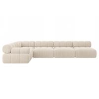 ECKSOFA modulares Sofa Mende-L3 - 380x190x70 cm Beige Cord - Beige, Holzwerkstoff/Textil (380/190cm) - ALTDECOR