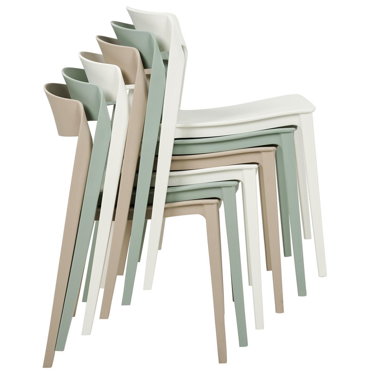 ESSZIMMERSTUHL 2er-Set Kunststoff Grün Somers - Grün, Kunststoff (48/77/51cm) - Beliani