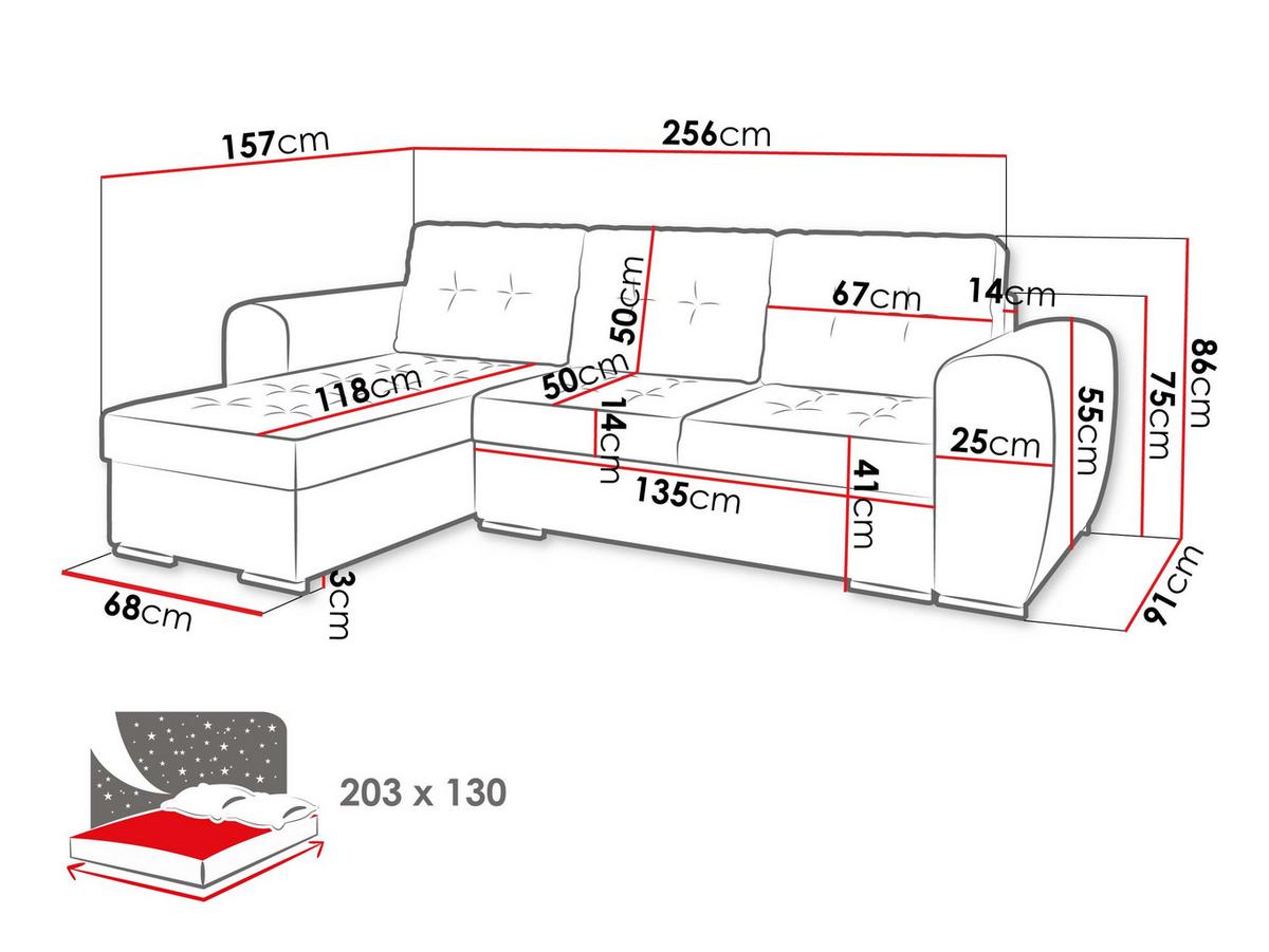 ECKSOFA Bari - Silberfarben/Dunkelblau, Holz/Textil (256/157cm) - MIRJAN24