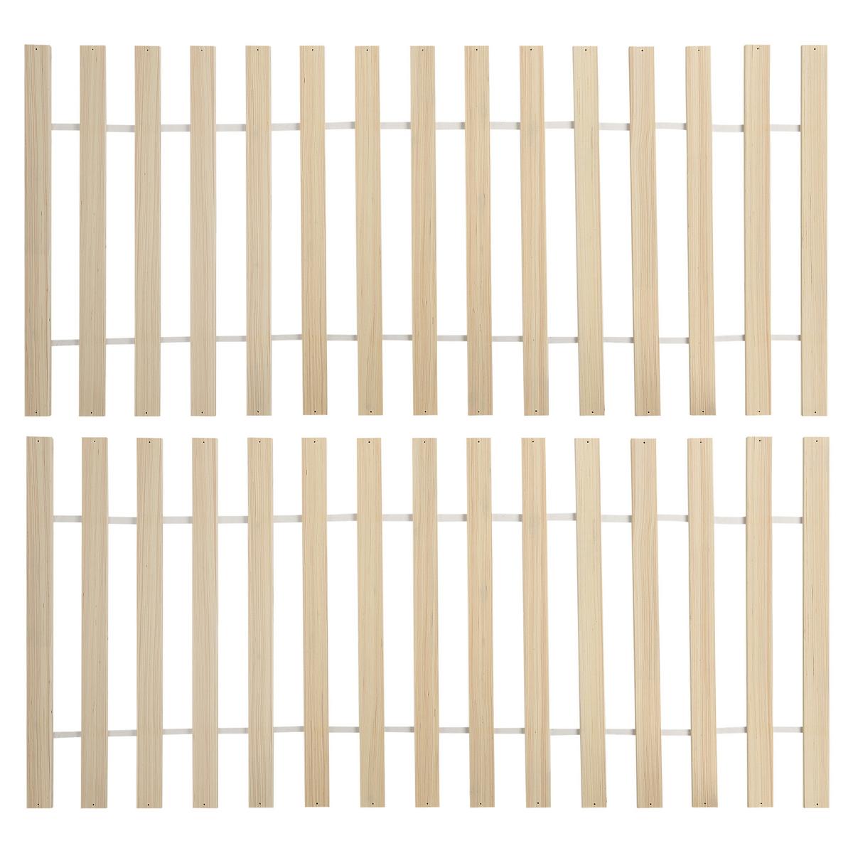 BETT mit Lattenrost 180x200 cm Heller Holzfarbton Olendon - Hellbraun, Holz (180/200cm) - Beliani
