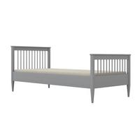 BETT 90/200 Emilia Grau - Grau, Holz (90/200cm) - Petits-meubles